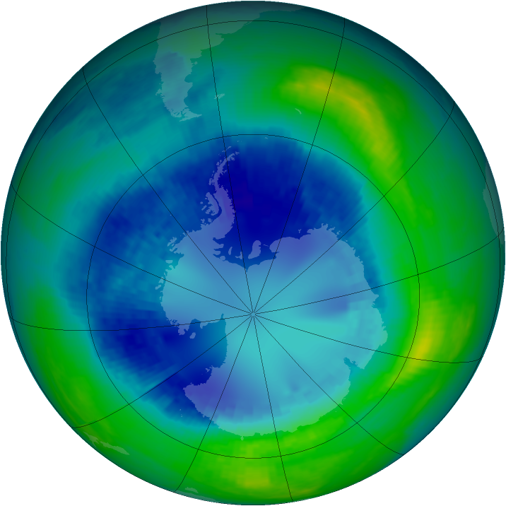 Ozone Map 2004-08-27